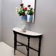 Shield Shaped Wall Mirror with Brass Frame, Italy