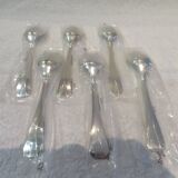 6 silver-plated soup spoons by Christofle Atlantide in blister pack