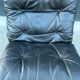 Siesta armchair wood leather year 60