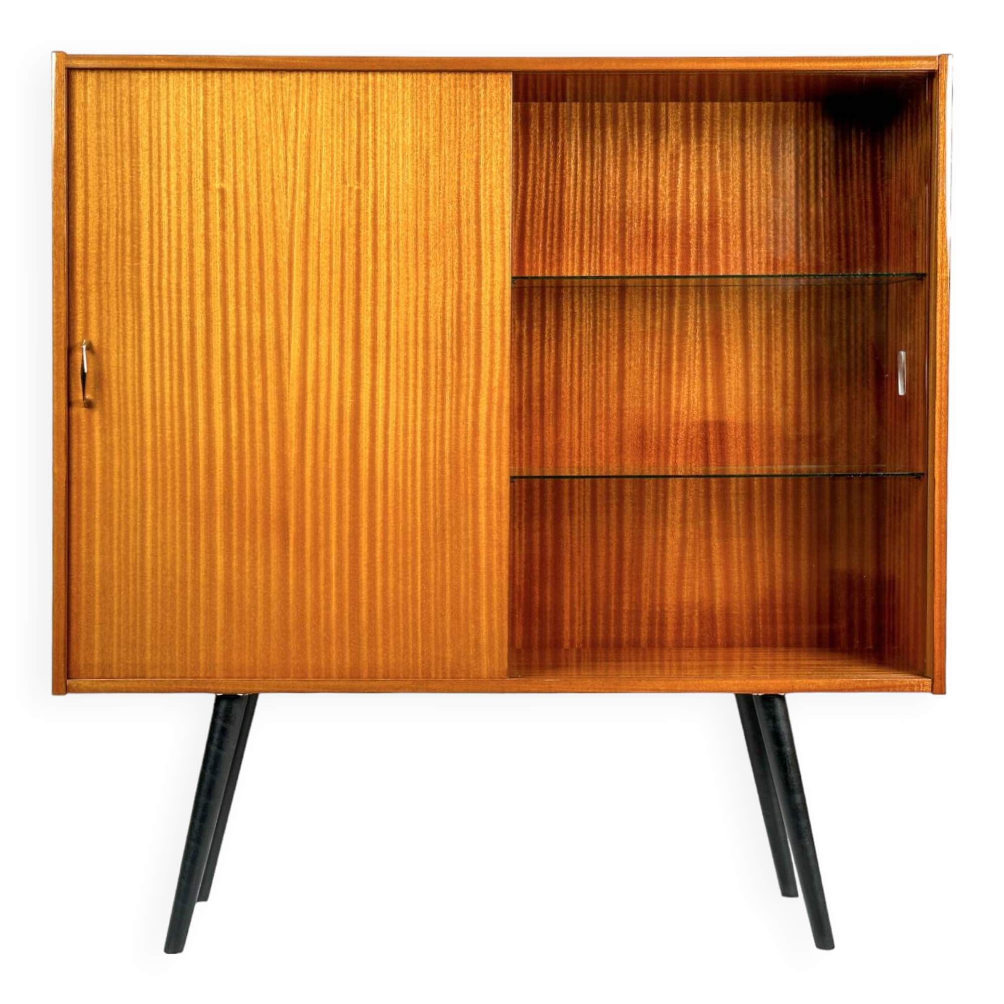 Vintage Violetta display cabinet from Zielona Góra, Poland 1960