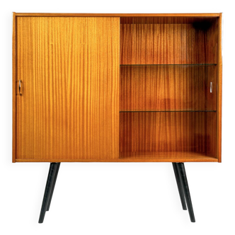 Vintage Violetta display cabinet from Zielona Góra, Poland 1960