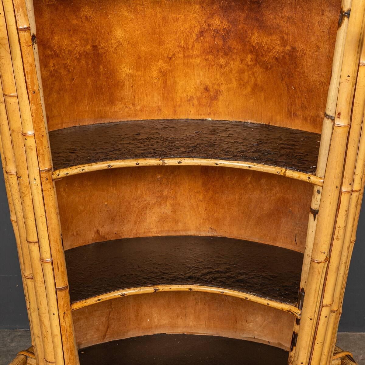 20thc italian standing bamboo tiki bar c.1960