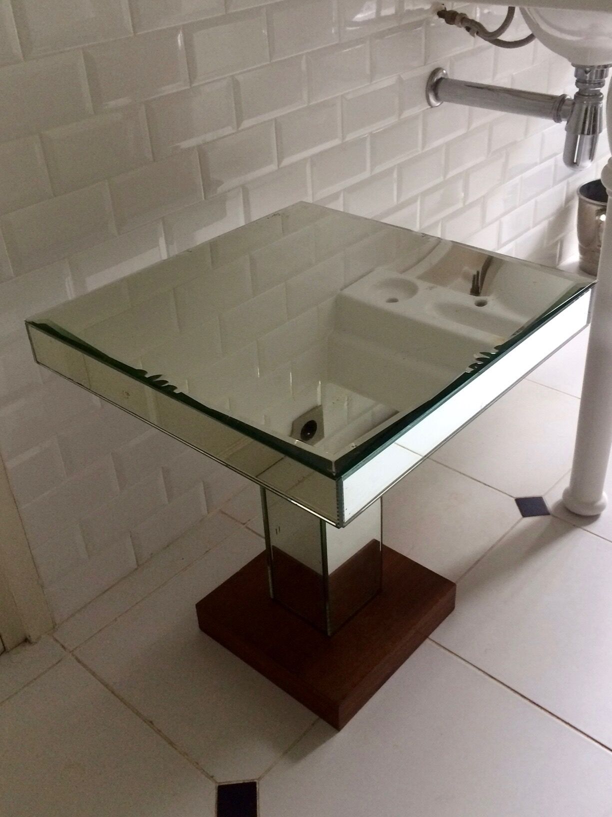 Extra table art deco mirror