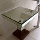 Table d'appoint art déco miroir