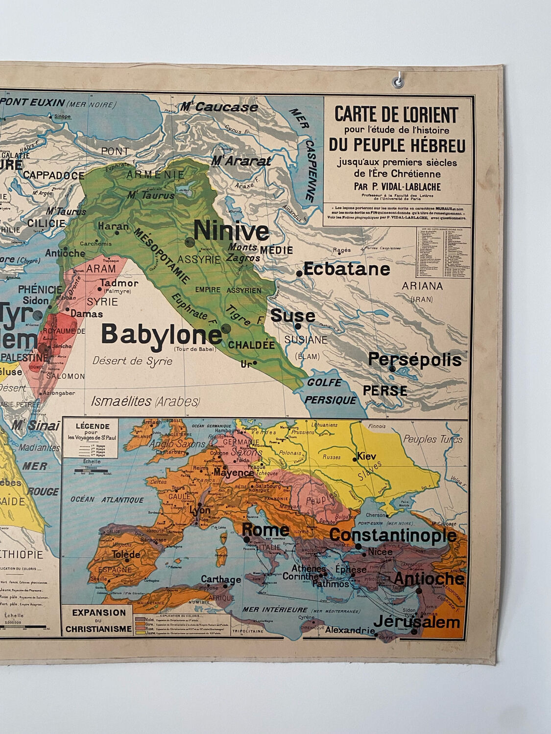 School map Vidal-Lablache No. 23 Palestine COLLECTOR