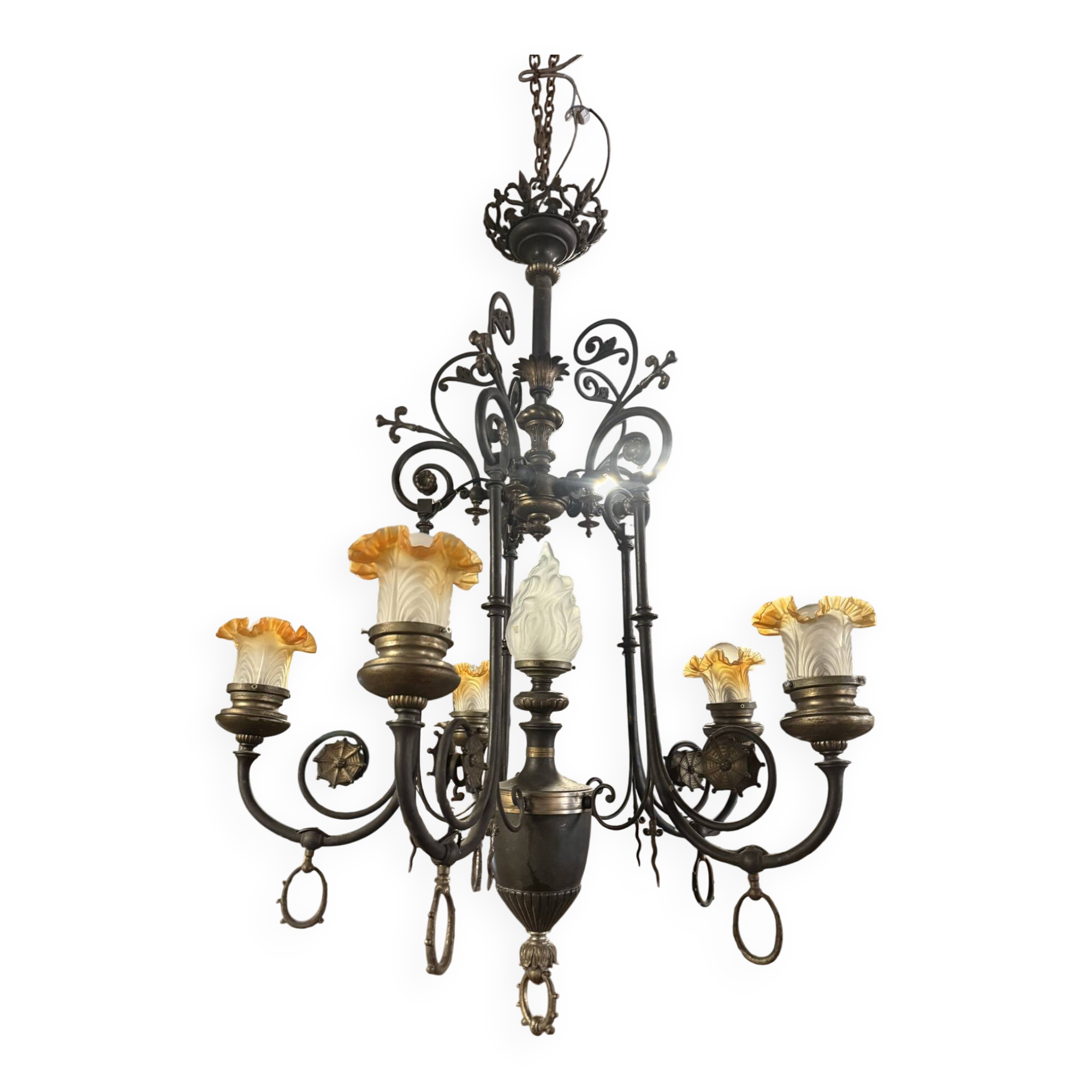 Lustre Napoléon III 6 feux