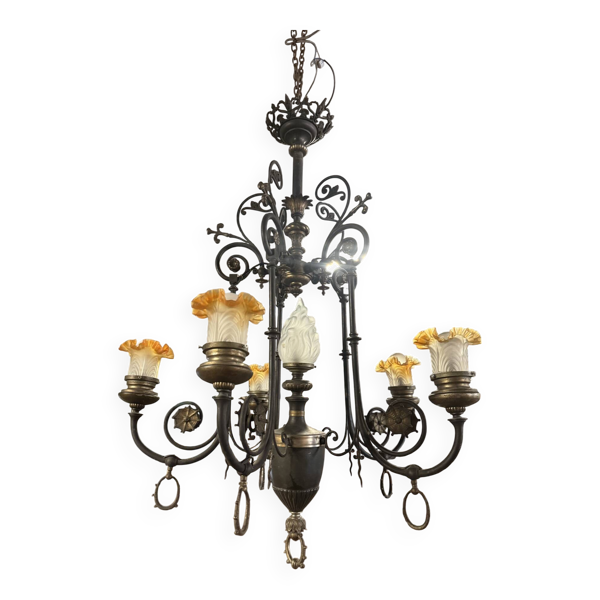 Lustre Napoléon III 6 feux