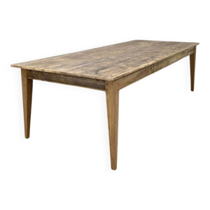 table de ferme en chêne - sapin