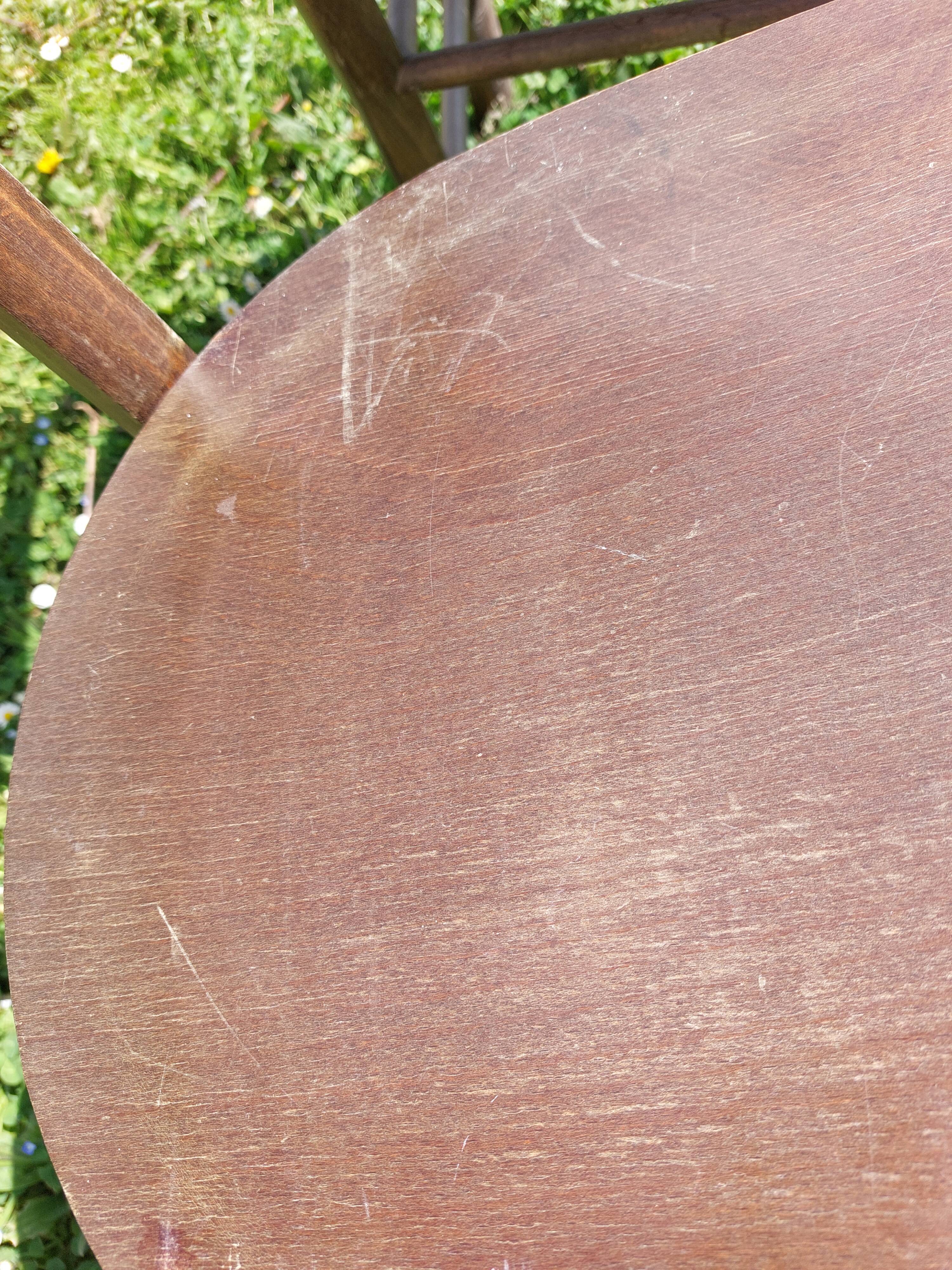2 vintage wooden bistro chairs