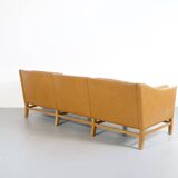 3-seater sofa in cognac leather, Georg Thams, 1960s, Grant Mobelfabrik, publisher
