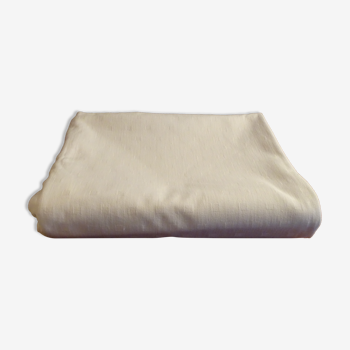 Nappe ancienne coton en damassé, 220 cm x 140 cm