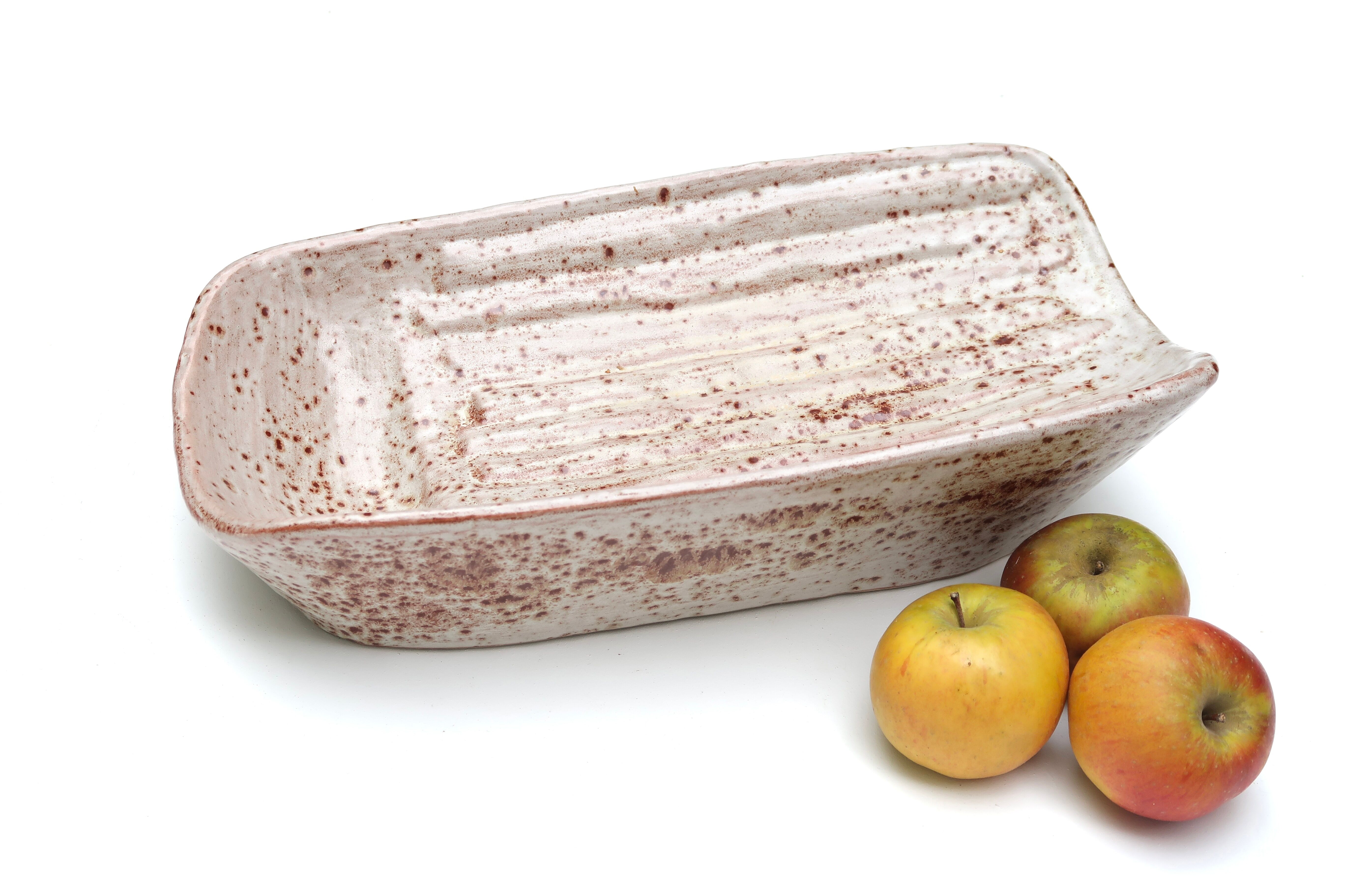 Ceramic asparagus dish, 1960s