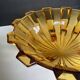 Coupe Art déco en verre ambré