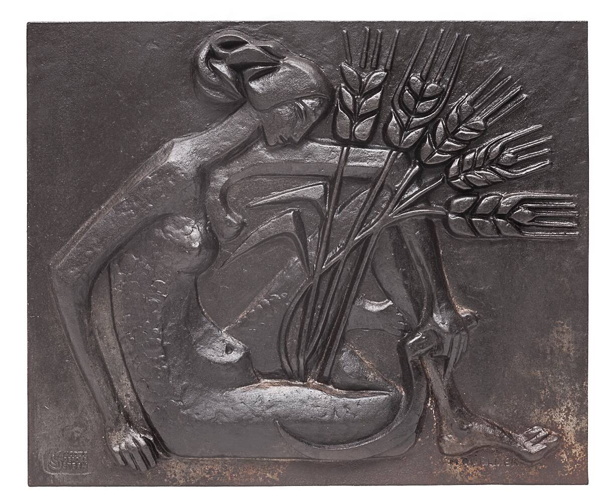 Quellier fireplace plate