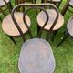 Set of 8 mismatched bistro chairs