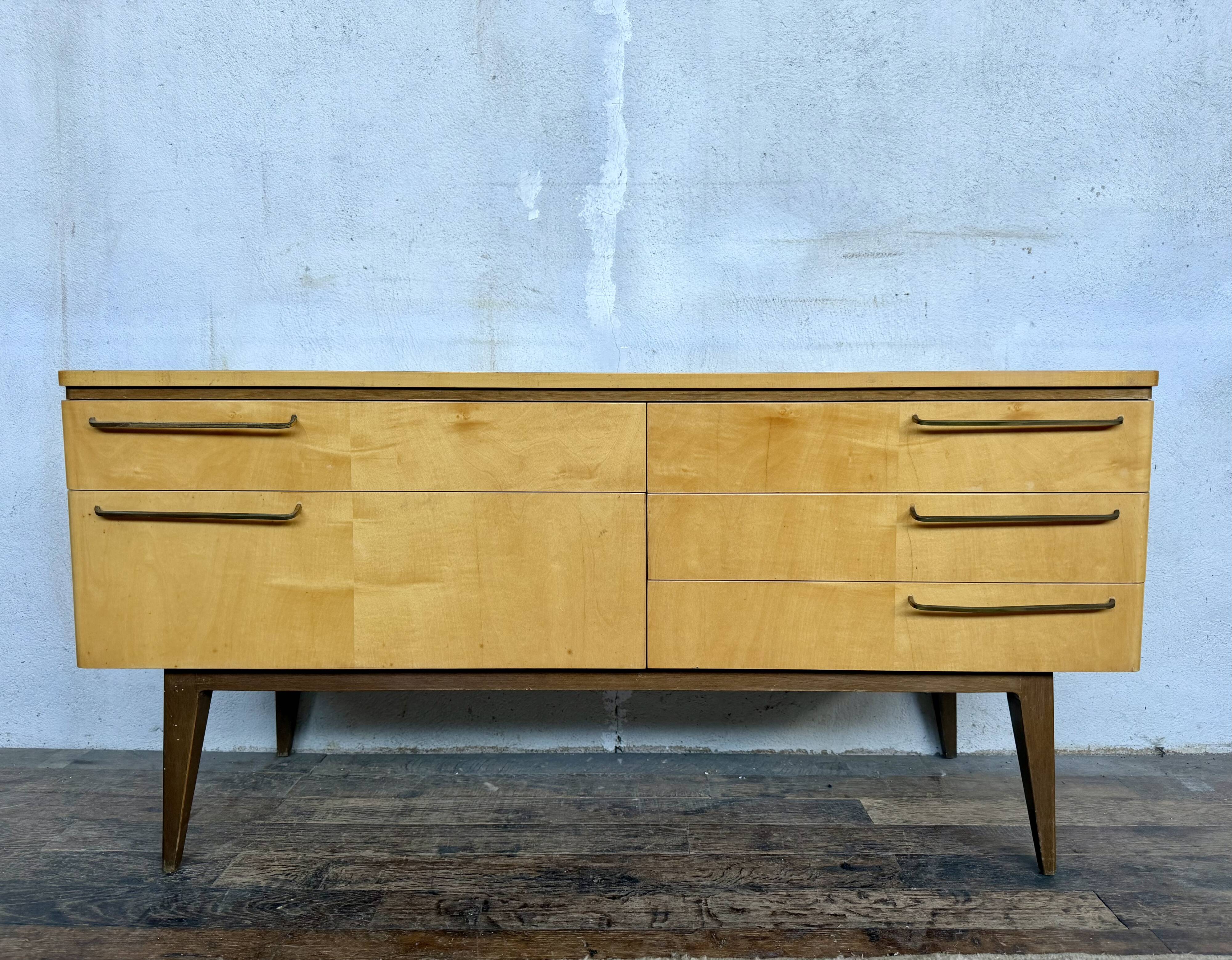 ✨ TV unit / Vintage sideboard from the 60s on tapered legs ✨