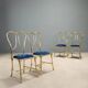 Set of 4 Jansen Argentina chairs from the 1950s.