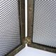 Antique brass fire screen 75x38cm fireplace protection screen