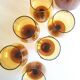 Amber glass service from the 1970s.