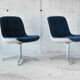 Pair of chairs of Randall Buck for Steelcase Strafor - 1970