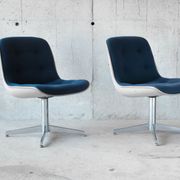 Pair of chairs of Randall Buck for Steelcase Strafor - 1970
