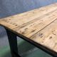 Farm table early twentieth, black matt base