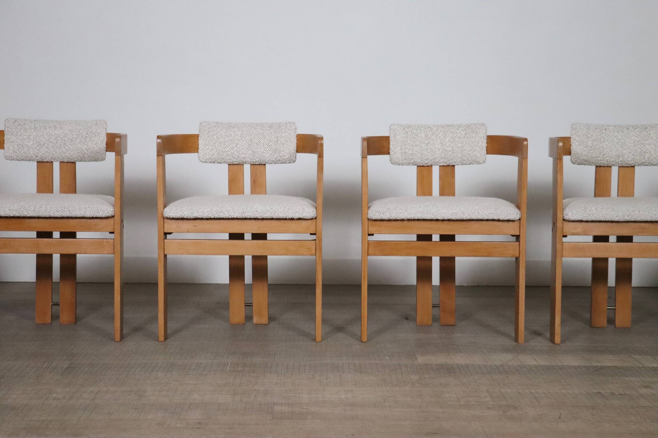 Pigreco Dining Chairs By Afra & Tobia Scarpa With Bentwood Frames, Set Of S