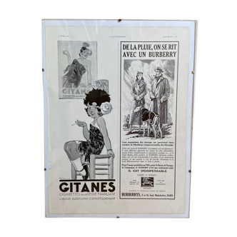 Gypsy advertising poster - Burberry April 6, 1935