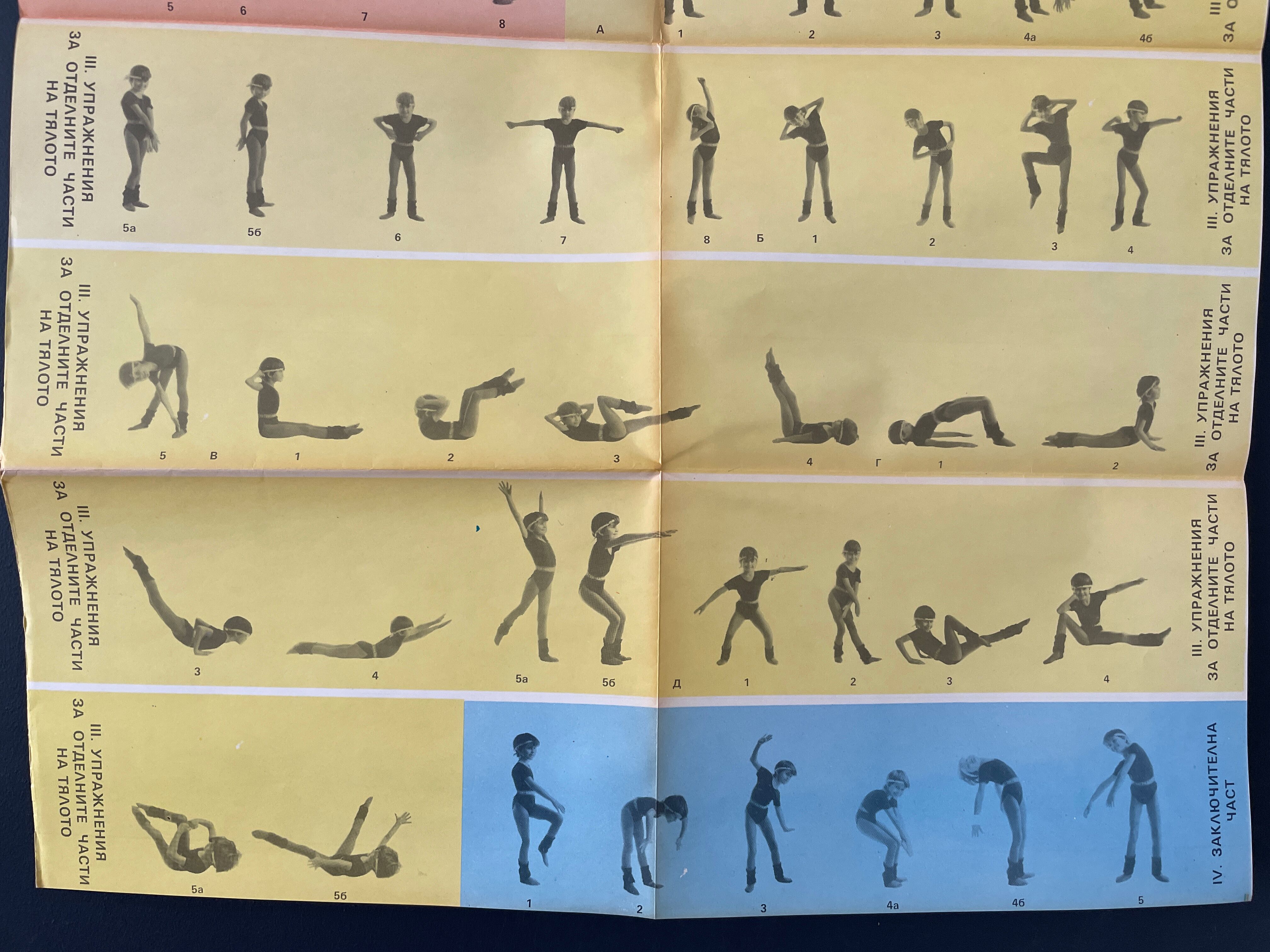 Aerobics poster 1980's made in europe