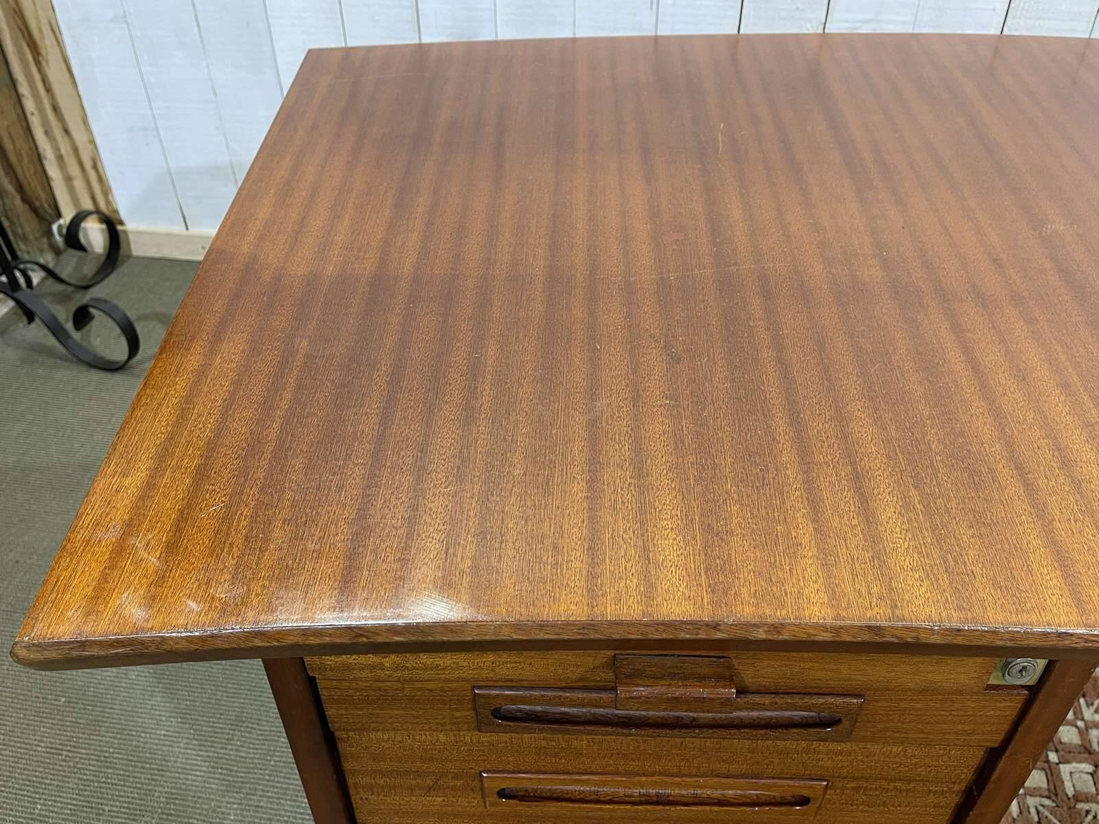 1960s mahogany executive desk - can be dismantled into 3 parts