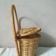 Wall basket with flap