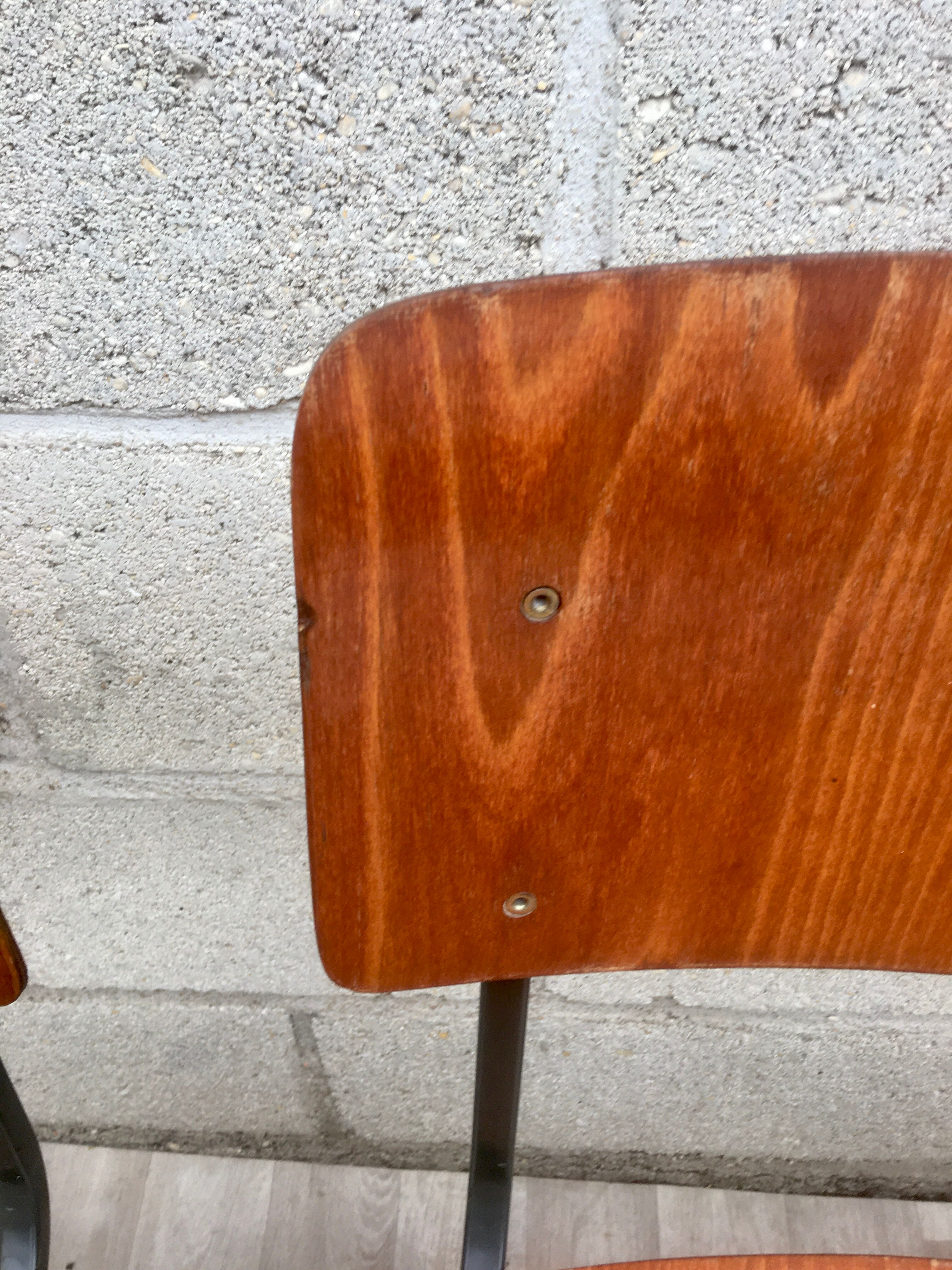 Set of 4 vintage chairs and design Eromes