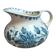 Small chubby jug Sarreguemines Burgos – old blue and white earthenware