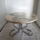 Table basse marbre blanc années 70