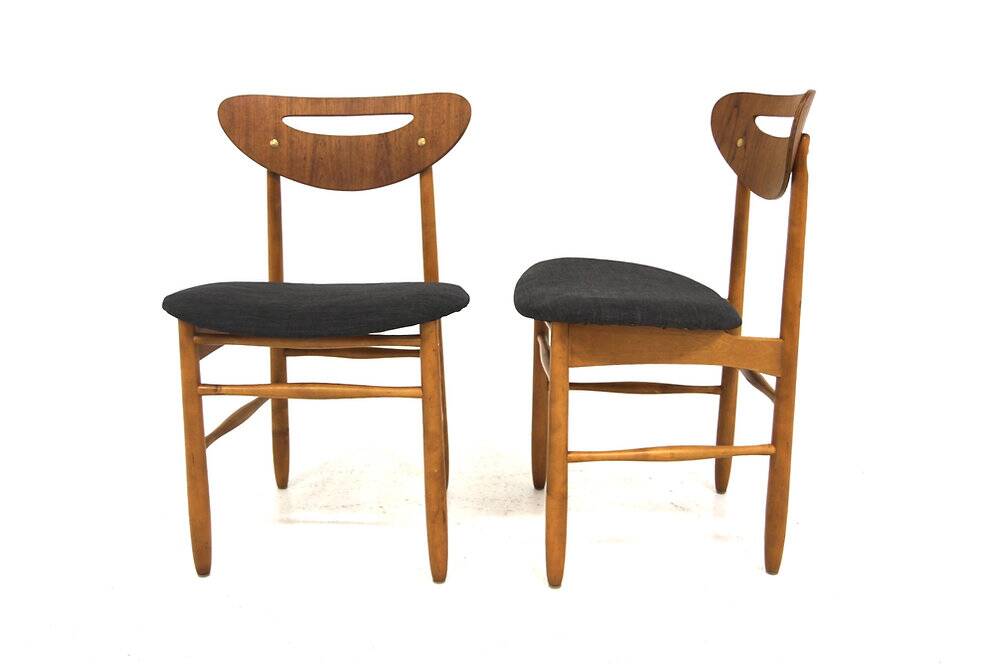 Set of 2 teak chairs, AB Nässjö, Stolfabrik, Sweden, 1960