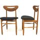 Set de 2 chaises en teck, AB Nässjö, Stolfabrik, Suède, 1960