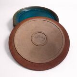 Set of 5 ceramic plates – ø 24.5 cm – signed tournay