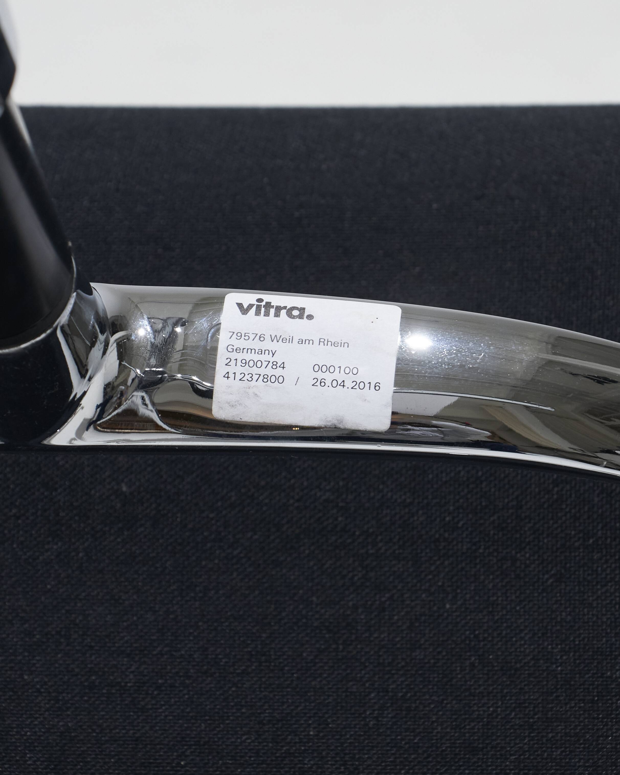 CHARLES EAMES "SOFT PAD EA 208" LEATHER ARMCHAIR, 1960s