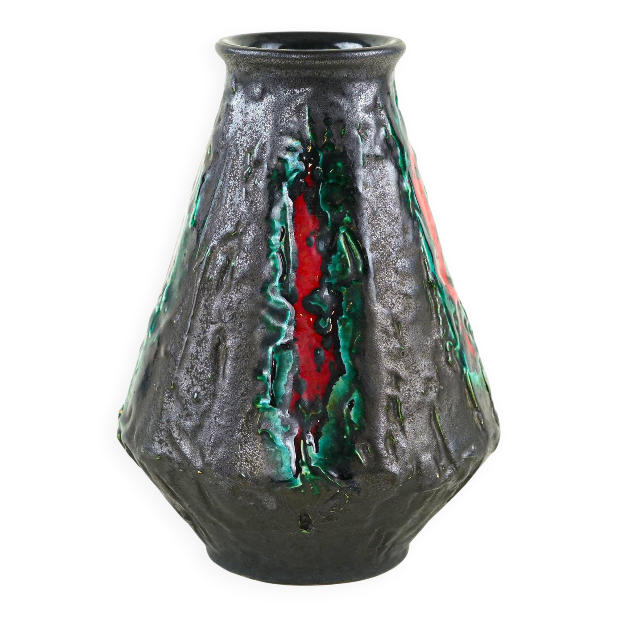 Ceramic vase, German design, 1970s, made in West Germany