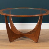 G plan fresco astro teak & glass coffee table, 1960