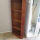 Corner bookshelf - Pentagon shape - Solid wood - 1980s - Richelieu