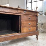 Drapery oak counter 1900