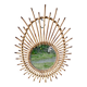 mirror glass sun Mid-Century in Bamboo & Rush, Vintage - No. 2
