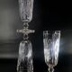 3 verres géants baccarat 280ml m.à feuilles