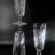 3 baccarat giant glasses 280ml m.à feuilles