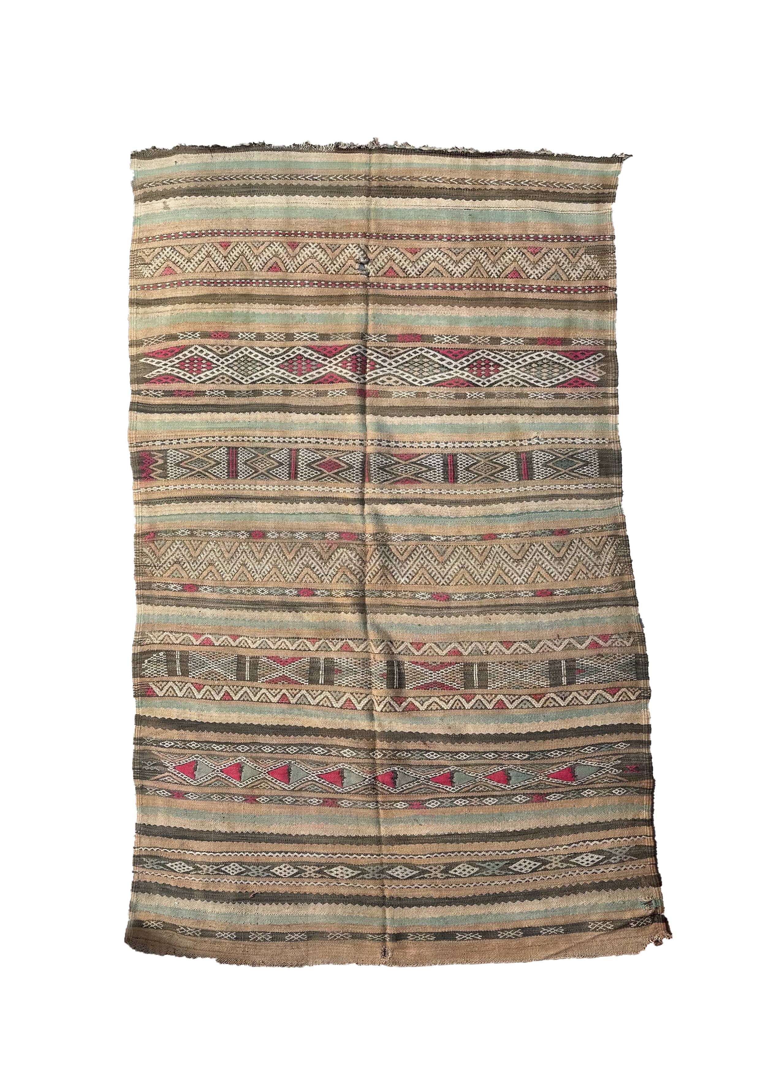 Moroccan kilim zayan rug - 340 x 167 cm