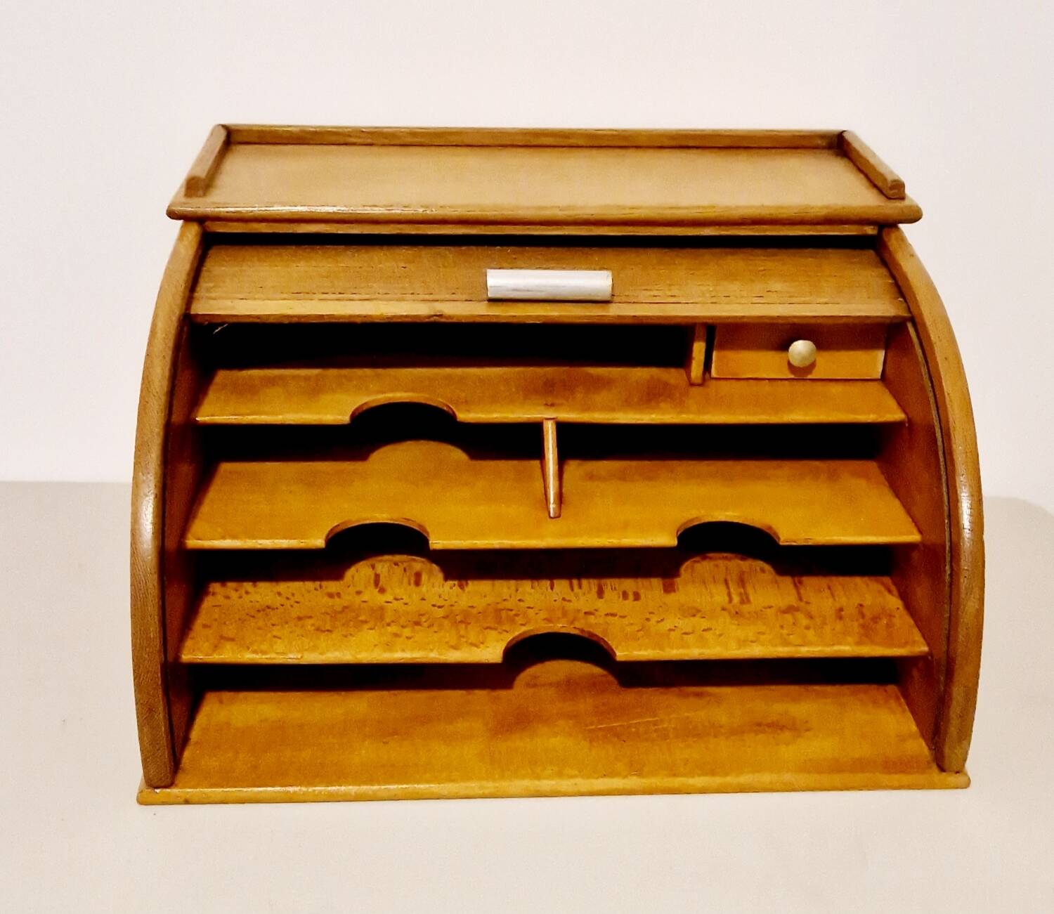 Old oak curtain storage file