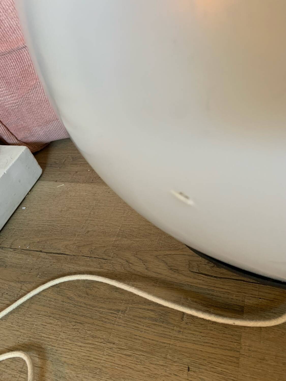 Large floor ball lamp