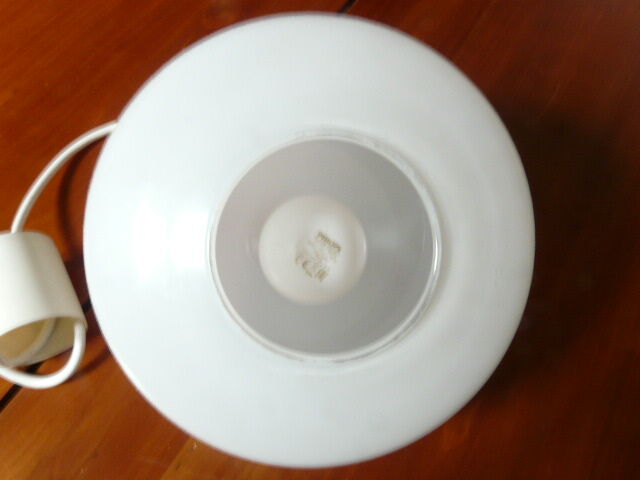 White glass chandelier pendant lamp with geometric decoration 50s