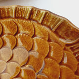 Set of 4 plates in slip "fish"